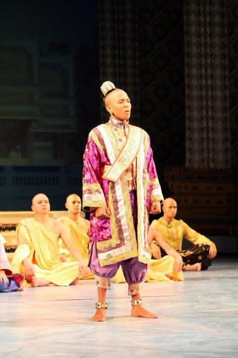 Julain in a traditional garmet