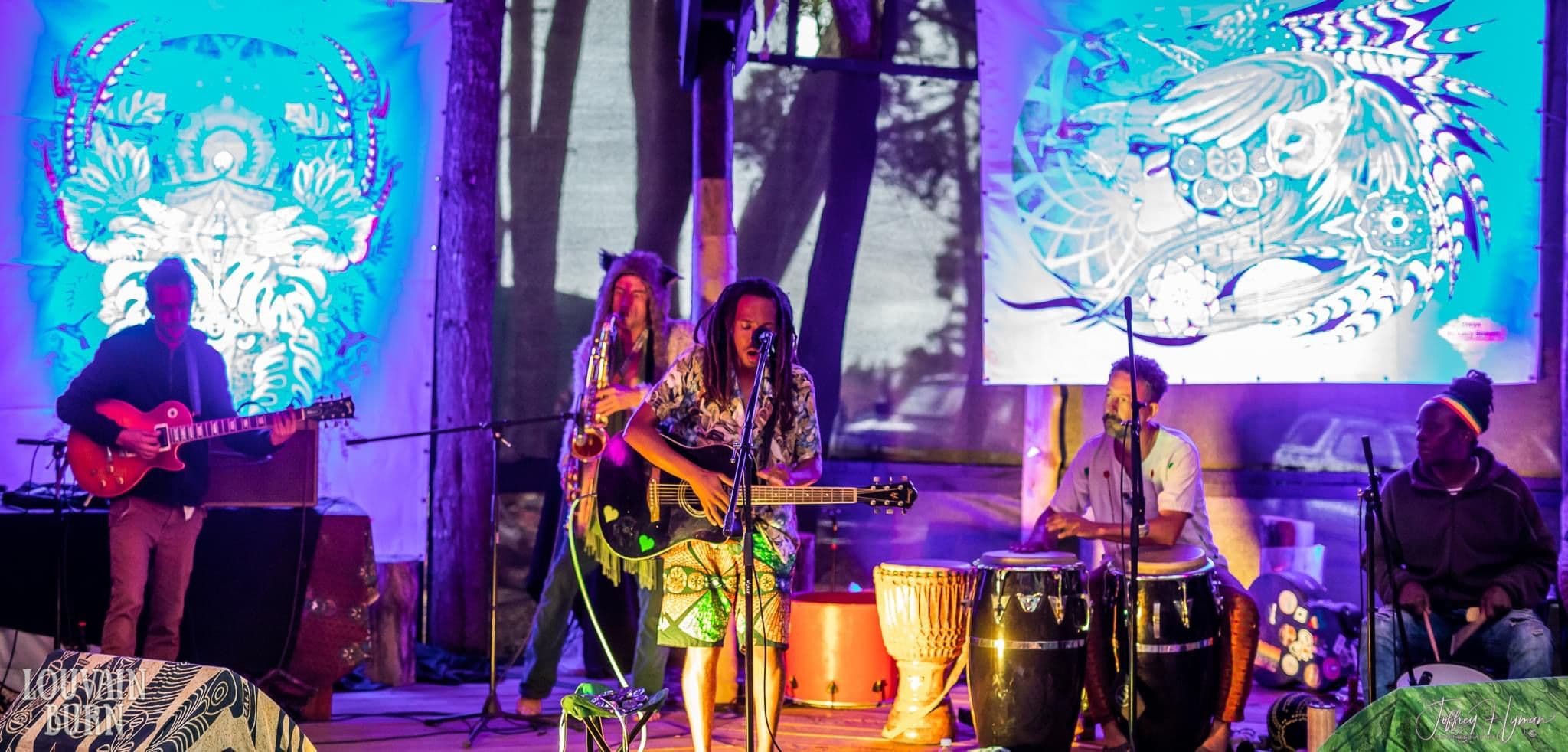 Julian Performing at a festival