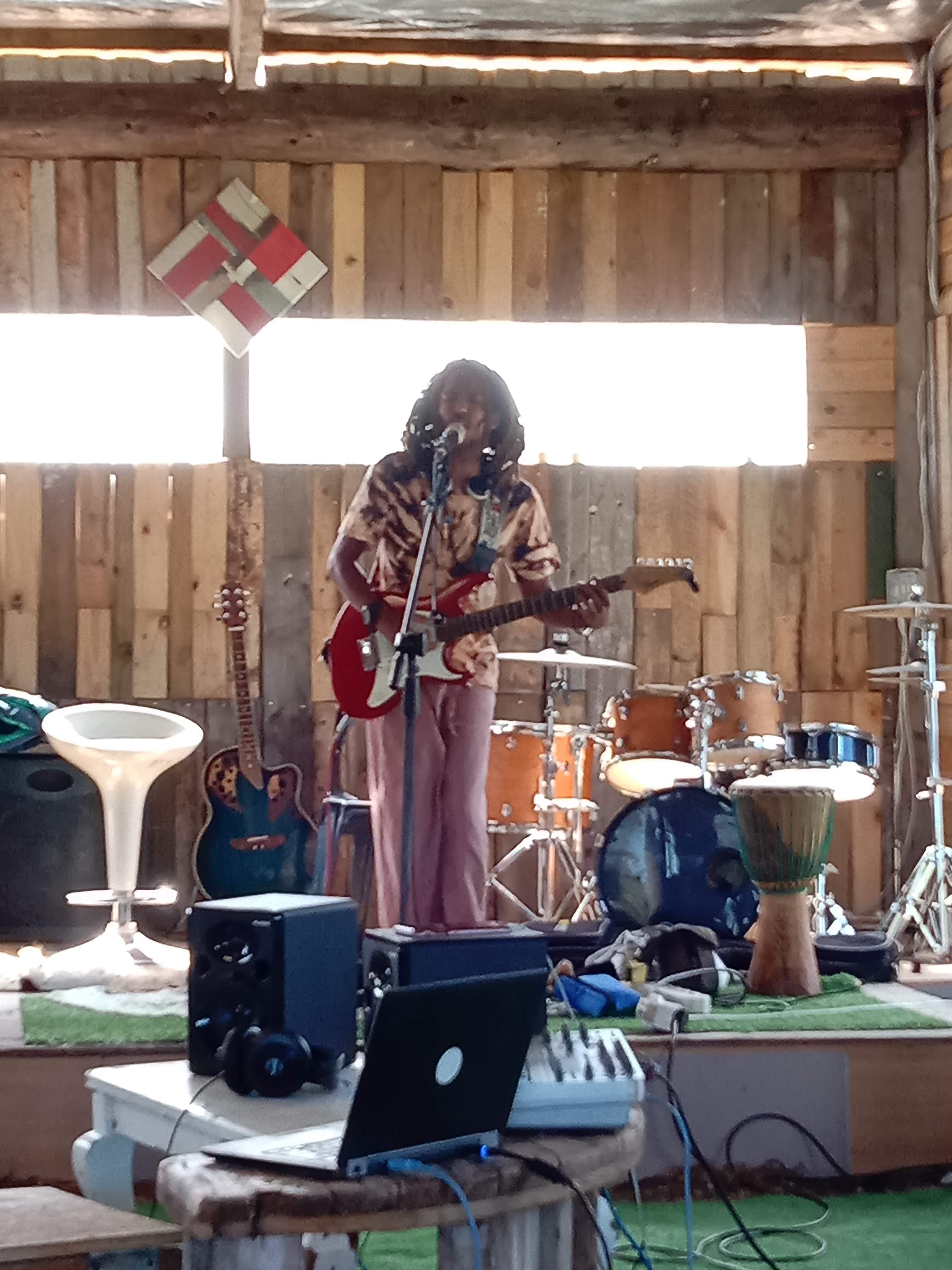 Julian solo performing